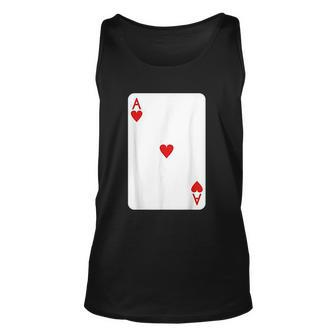 Ace Of Hearts Playing Cards Halloween Costume Deck Of Cards Men Women Tank Top Graphic Print Unisex - Thegiftio UK