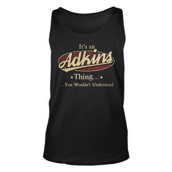 Adkins Personalized Name Gifts Name Print S With Name Adkins Unisex Tank Top - Seseable