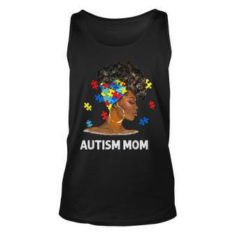 African Black Autism Mom Afro Mother Autism Awareness Mama Unisex Tank Top | Mazezy