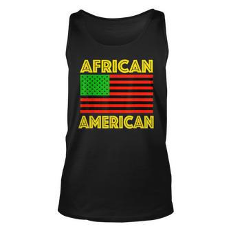 Afro African American Black History Month 2023 Pride Us Flag Unisex Tank Top - Seseable