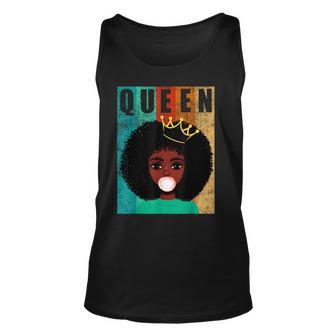 Afro Black Queen Ladies Empowerment Black History Month Unisex Tank Top - Seseable