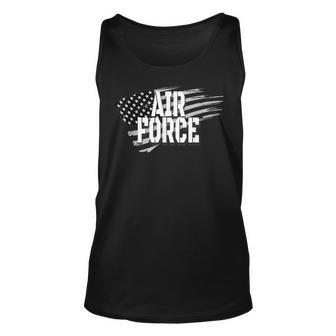 Air Force Memorial Day Veterans Day 4Th Of July Military Unisex Tank Top | Mazezy