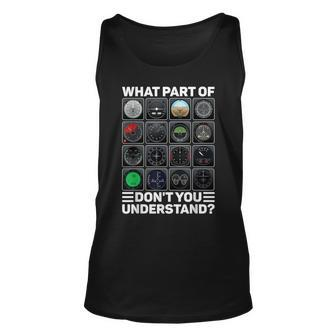Airline Aircraft Airplane Pilot Tools Instruments Indicators Tank Top | Mazezy