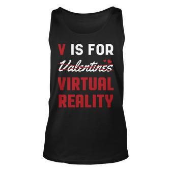 Alles Gute zum Valentinstag VR-Herz Unisex TankTop, Liebe Tee für Paare - Seseable
