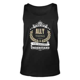 Ally Personalized Name Gifts Name Print S With Name Ally Unisex Tank Top - Seseable