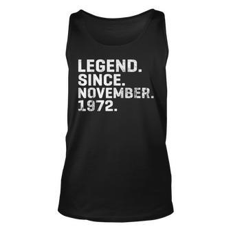 Alte Legende Seit November 1972 Geburtstag 51 Jahre Alt Tank Top - Seseable