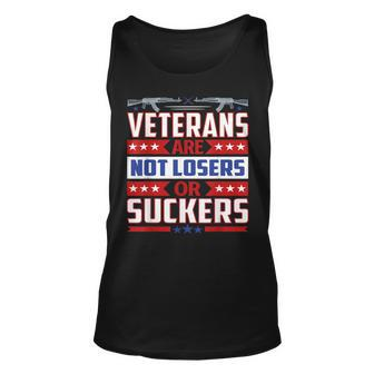 Amazing For Veterans Day | Veterans Are Not Losers Unisex Tank Top - Seseable