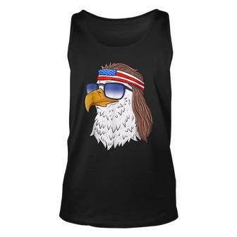 American Bald Eagle Mullet 4Th Of July Funny Usa Patriotic Unisex Tank Top | Mazezy