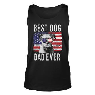 American Flag Best Dog Dad Ever Border Terrier Usa Tank Top | Mazezy