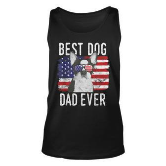 American Flag Best Dog Dad Ever Boston Terrier Usa Tank Top | Mazezy