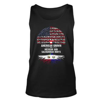 American Grown With Mexican Salvadoran Roots Unisex Tank Top | Mazezy