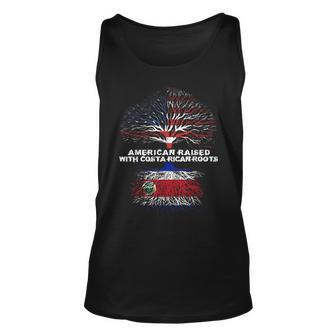 American Raised With Costa Rican Roots Costa Rica Unisex Tank Top - Seseable