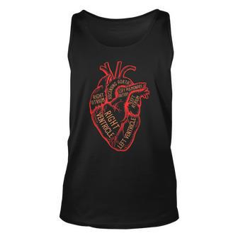 Anatomical Heart Medical Hospital Personal Cardiologist Unisex Tank Top | Mazezy