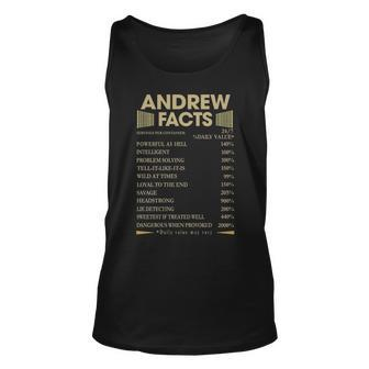 Andrew Name Gift Andrew Facts Unisex Tank Top - Seseable