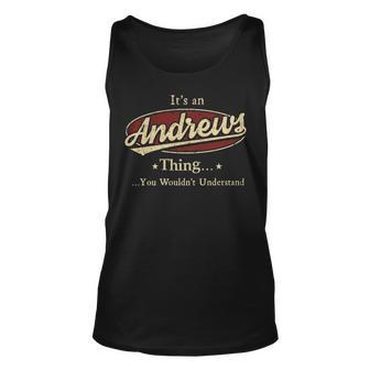 Andrews Shirt Personalized Name Gifts With Name Andrews Unisex Tank Top - Seseable