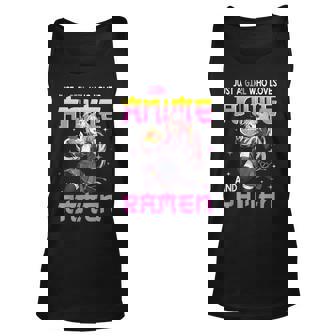 Anime And Sketching Just A Girl Who Loves Anime Unisex Tank Top - Thegiftio
