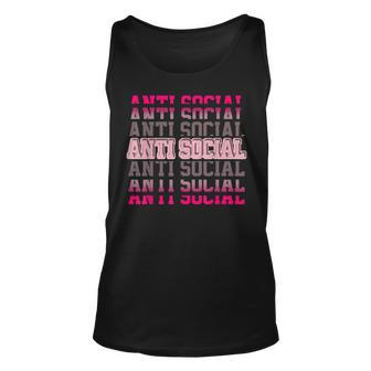 Anti Social Low Triple Pink Matching Unisex Tank Top | Mazezy