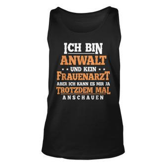 Anwalt Jurist Anwältin Anwälte Richter Jura Justiz Geschenk Tank Top - Seseable