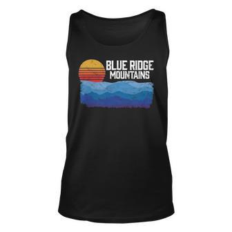 Appalachian & Blue Ridge Mountains Retro Style Unisex Tank Top - Seseable