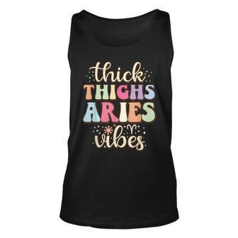 Aries March April Birthday Retro Astrology Aries Zodiac Sign Unisex Tank Top - Seseable