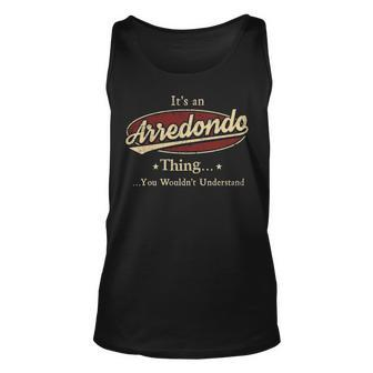 Arredondo Personalized Name Gifts Name Print S With Name Arredondo Unisex Tank Top - Seseable