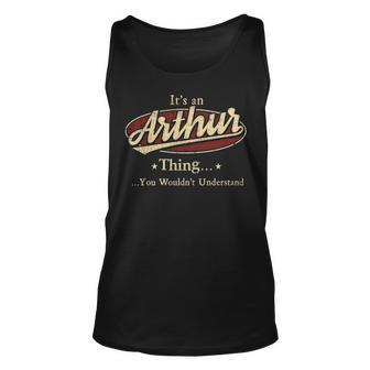 Arthur Shirt Personalized Name Gifts With Name Arthur Unisex Tank Top - Seseable