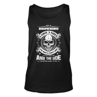 As A Browning Ive 3 Sides Only Met About 3 Or 4 People Thin Unisex Tank Top - Seseable