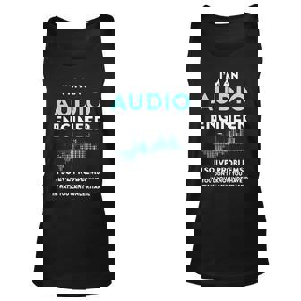 Audio Engineer - Im Audio Engineer I Solve Pr Men Women Tank Top Graphic Print Unisex - Thegiftio