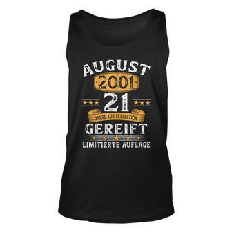 August 2001 Lustige Geschenke Zum 21 Geburtstag Mann Frau Tank Top - Seseable