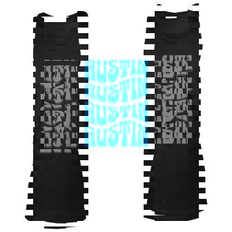 Austin Texas Retro 60S 70S Style Design Unisex Tank Top - Seseable