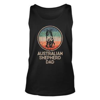 Australian Shepherd Dog - Vintage Australian Shepherd Dad Unisex Tank Top - Seseable