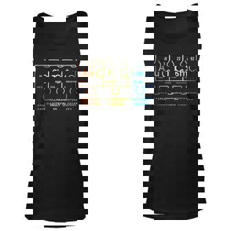 Autism Awareness Elements Periodic Table Women Kids Unisex Tank Top | Mazezy