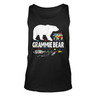 Autism Awareness Gift Grammie Bear Support Autistic Autism Unisex Tank Top | Mazezy
