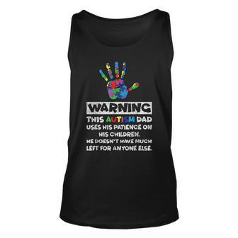 Autism Dad Father Son Daughter Autistic Kid Autism Awareness Unisex Tank Top - Seseable
