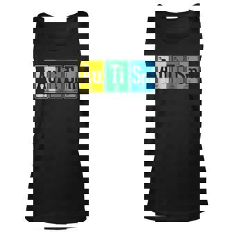 Autism Elements Periodic Table Asd Awareness Support Unisex Tank Top | Mazezy