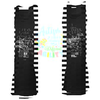 Autism Is Not A Disability Its A Different Ability Support Unisex Tank Top | Mazezy