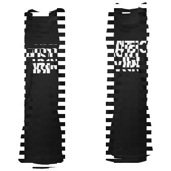 Autistic Virgin Funny Apparel Autistic Virgin Unisex Tank Top | Mazezy