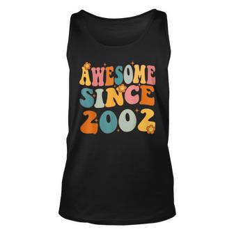 Awesome Since 2002 Birthday 21St Anniversary Groovy 21 Years Tank Top | Mazezy