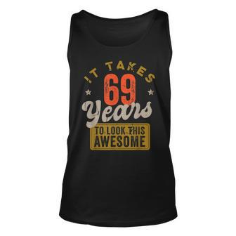 Awesome 69 Year Old - Vintage 69Th Birthday Unisex Tank Top - Seseable