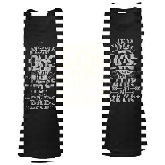 Awesome Dads Have Tattoos And Beards Fathers Day Vintage Unisex Tank Top - Thegiftio