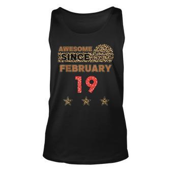 Awesome Since Februar 19 Leopardenmuster Vintage-Geburtstag Tank Top - Seseable