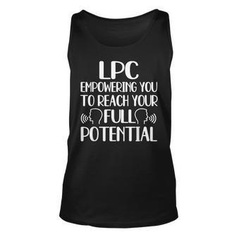Awesome Licensed Professional Counselor Mental Health Lpc Unisex Tank Top - Thegiftio UK