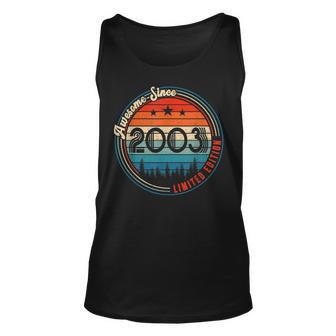 Awesome Since 2003 20 Years Old Vintage Birthday Party Unisex Tank Top | Seseable UK