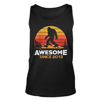Awesome Since 2013 Vintage Bigfoot 8 Years Old Sasquatch Unisex Tank Top - Seseable