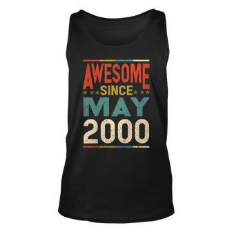 Awesome Since May 2000 Shirt 2000 19Th Birthday Shirt Unisex Tank Top | Mazezy