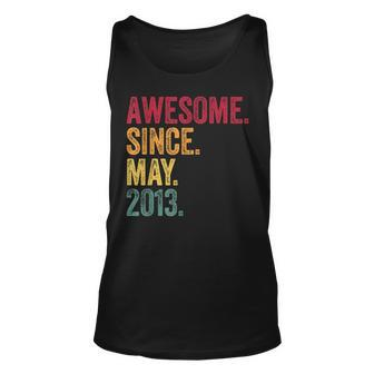 Awesome Since May 2013 8Th Birthday 8 Years Old Vintage Unisex Tank Top - Seseable