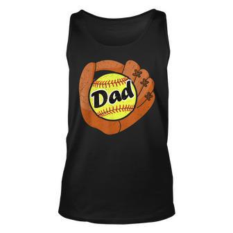 Awesomme Daddy Softball Dad Baseball Fans Gift Unisex Tank Top - Seseable