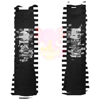 Axolotl Ramen Anime Kawaii Eating Girls Ns Unisex Tank Top | Mazezy