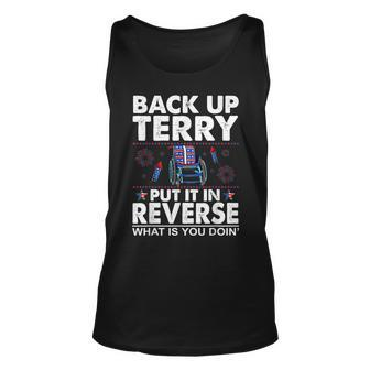 Back Up Terry Put It In Reverse Firework Funny 4Th Of July V4 Men Women Tank Top Graphic Print Unisex - Thegiftio UK