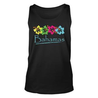 Bahamas Exotic Tropical Beach And Vacation Vintage Print Unisex Tank Top | Mazezy